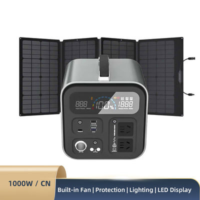 Güneş Sistemleri Taşınabilir Lityum Elektrik Santrali 1000W Elektrik Araçları İçin